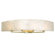 Varaluz Radius Natural Crushed Capiz Four Light Bath Fixture in Gold Dust