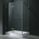 Vigo Frameless Pivot Door Shower Enclosure with Left Drain