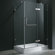 Vigo 24" Pivot Door Swing Frameless Shower Enclosure with Base