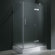 Vigo 24" Pivot Door Swing Frameless Shower Enclosure with Base