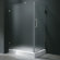 Vigo Frameless Pivot Door Shower Enclosure with Left Drain