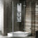 Vigo Neo-Angle Door Frameless Shower Enclosure with Base & Knob Handles