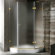 Vigo Neo-Angle Door Frameless Shower Enclosure with Base & Knob Handles