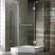 Vigo Neo-Angle Door Frameless Shower Enclosure with Base