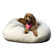 Everest Pet Sherpa Puff Ball Pet Bed in Natural Sherpa