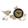 IMAX Bird Tabletop Clock in Antique white