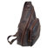 David King Backpack-Style Cross Body Bag in Distressed Leather