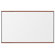 CommClad 48" x 96" Thermal-Fused Melamine Whiteboard with Trim