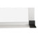 CommClad 48" x 48" Thermal-Fused Melamine Dot Grid Whiteboard with Aluminum Trim and Map Rail