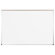 CommClad 48" x 48" Thermal-Fused Melamine Dot Grid Whiteboard with Aluminum Trim and Map Rail