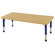 ECR4kids 24x60 Rectangular Adjustable Activity Table in Maple