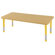 ECR4kids 24x60 Rectangular Adjustable Activity Table in Maple