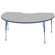 ECR4kids 48 x 72 Kidney Shaped Adjustable Activity Table in Gray