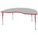 ECR4kids 48 x 72 Kidney Shaped Adjustable Activity Table in Gray