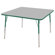 ECR4kids 48" Square Adjustable Activity Table in Gray