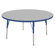 ECR4kids 48" Round Adjustable Activity Table in Gray