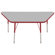 ECR4kids 30" x 60" Trapezoid Activity Table in Various Colors