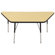 ECR4kids 30" x 60" Trapezoid Activity Table in Maple