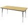 ECR4kids 36" x 72" Rectangular Adjustable Activity Table in Maple