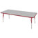 ECR4kids 30" x 72" Rectangular Adjustable Activity Table in Gray