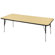 ECR4kids 30" x 72" Rectangular Adjustable Activity Table in Maple