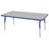 ECR4kids 30" x 60" Rectangular Adjustable Activity Table in Gray