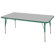 ECR4kids 30" x 60" Rectangular Adjustable Activity Table in Gray
