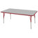ECR4kids 30" x 60" Rectangular Adjustable Activity Table in Gray