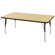 ECR4kids 30x60 Rectangular Adjustable Activity Table in Maple