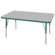 ECR4kids 30" x 48" Rectangular Adjustable Activity Table in Gray