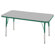ECR4kids 24" x 48" Rectangular Adjustable Activity Table in Gray