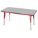 ECR4kids 24" x 48" Rectangular Adjustable Activity Table in Gray