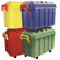 ECR4kids 4 Pack of 18 Gallon Stor-N-Roll Toy Trunks with Casters