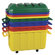 ECR4kids 4 Pack of 18 Gallon Stor-N-Roll Toy Trunks with Casters