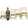 ECR4kids 18" Hardwood Classroom Ladderback Chair