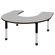 ECR4kids 60" x 66" Horseshoe Adjustable Activity Table
