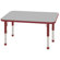 ECR4kids 24" x 48" Rectangular Adjustable Activity Table in Gray