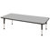 ECR4kids 30" x 72" Rectangular Adjustable Activity Table