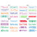 ECR4kids 8 Piece Teacher Stamps with Stand (24 Pack)