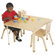 ECR4kids 30" Square Bentwood Play Table
