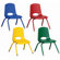ECR4kids 10" Plastic School Stack Classroom Chair with Matching Legs (Set of 10)