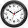 Infinity Instruments 8" Small Black Wall Clock