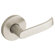 Baldwin Contemporary Half Dummy Lever with Left Handling in Satin Nickel
