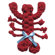 Jax & Bones Louie the Lobster Rope Dog Toy