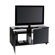 Ciatti Plasma-LCD Design Stand "Mix A120" in Schwarz mit Rollen