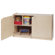 Steffy Wood Products Two-Shelf Mobile Storage Unit With Doors
