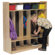 Steffy Wood Products Five Section Locker with Seat/Step