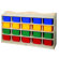 Steffy Wood Products 20-Tray Mobile Cubbie Unit