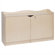 Steffy Wood Products Scalloped Mobile Toddler Storage Unit with Doors