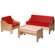Steffy Wood Products Kids' 3 Piece Table and Chair Set